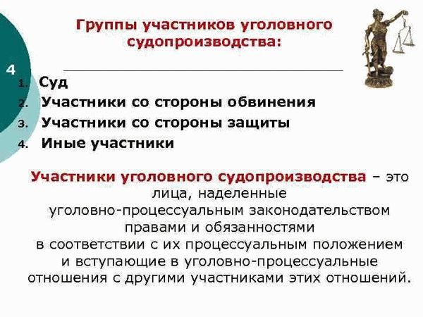 Стороны в уголовном судопроизводстве, их понятие и субъектный состав