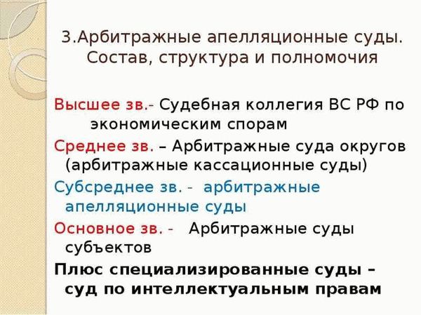 Основные функции арбитражных апелляционных судов