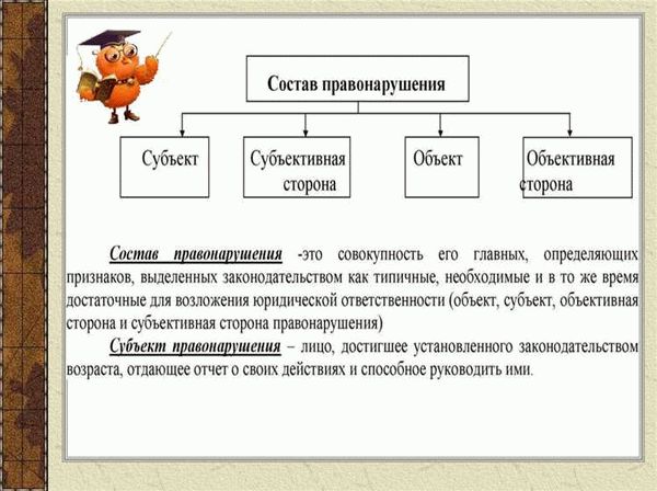 Определение субъекта административного правонарушения