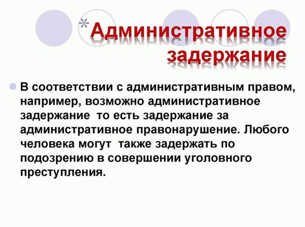 Сроки административного ареста