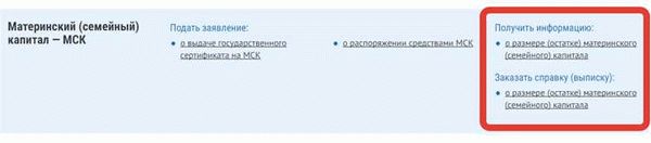 Как узнать остаток материнского капитала через интернет