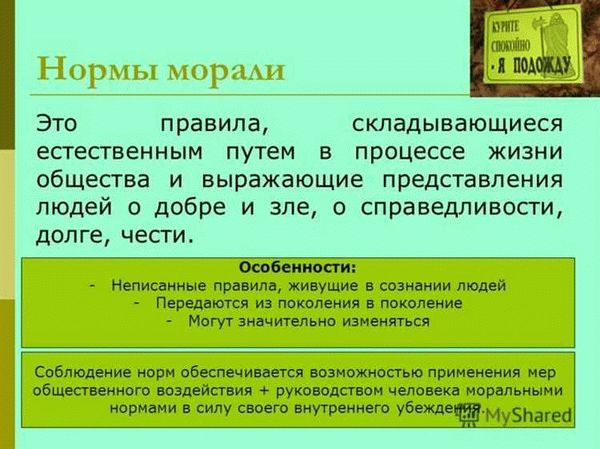 Примеры моральных норм