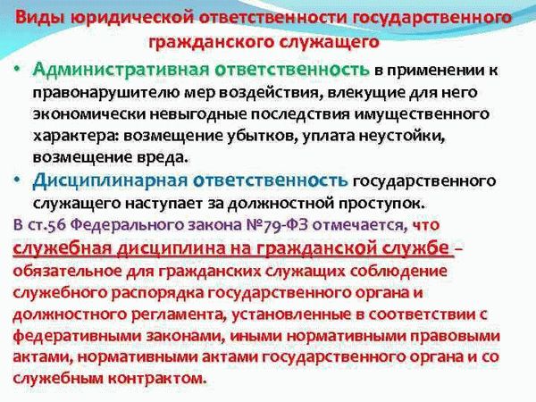 Процедура привлечения к ответственности