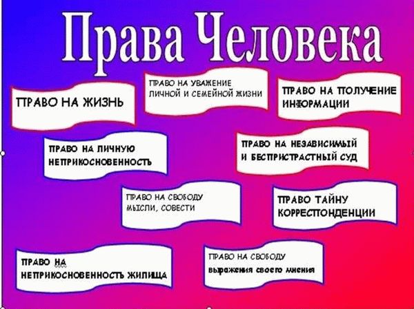 Значение и значимость прав человека в современном обществе