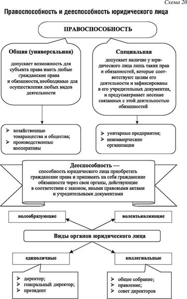 Правоспособность юридического лица