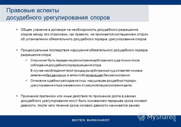 Претензионный порядок урегулирования споров: практика