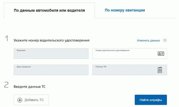 Какие данные нужны для проверки штрафов ГИБДД по водительскому удостоверению