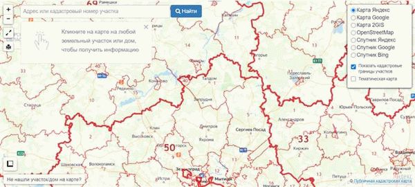 Кадастровая карта Новосибирска