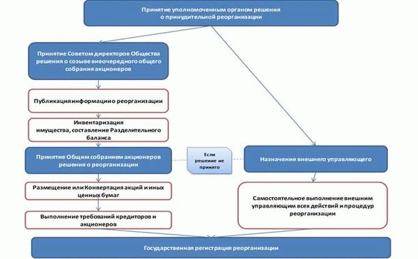 Порядок и способы реорганизации