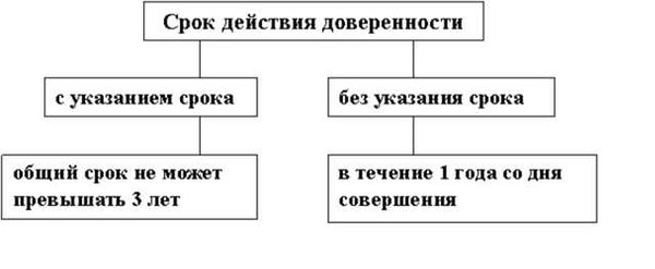  Каковы правила установления срока доверенности? 