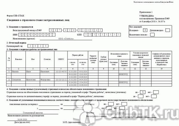 Изменения в СЗВ-СТАЖ